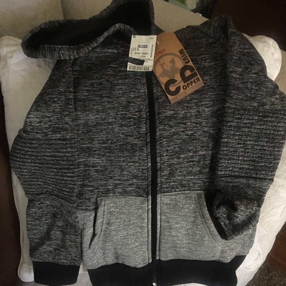 Unisex Child’s Tri-color Zip-Up Hooded Jacket